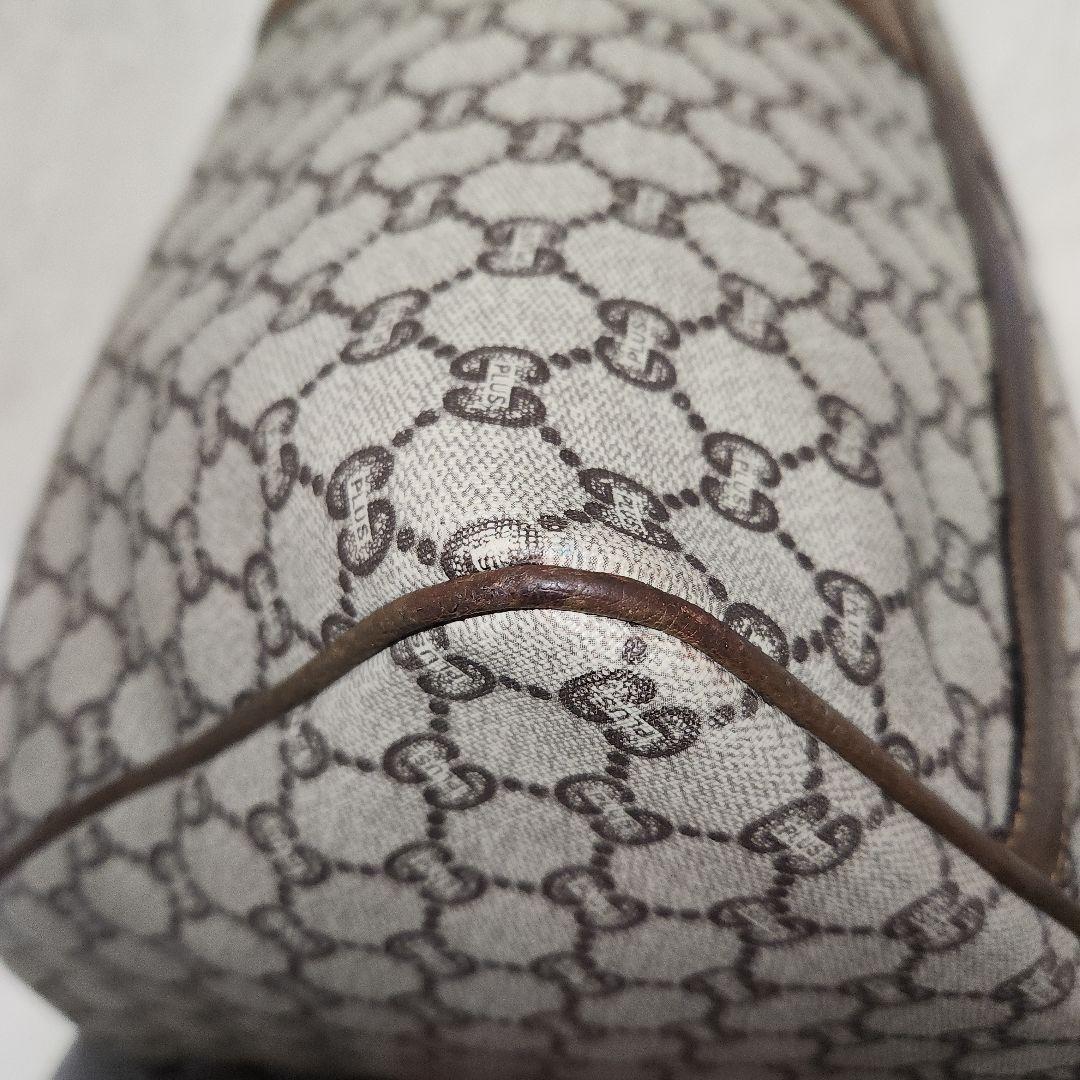 オールドグッチ グッチプラス GGスプリーム ロゴ金具 ボストンバッグ