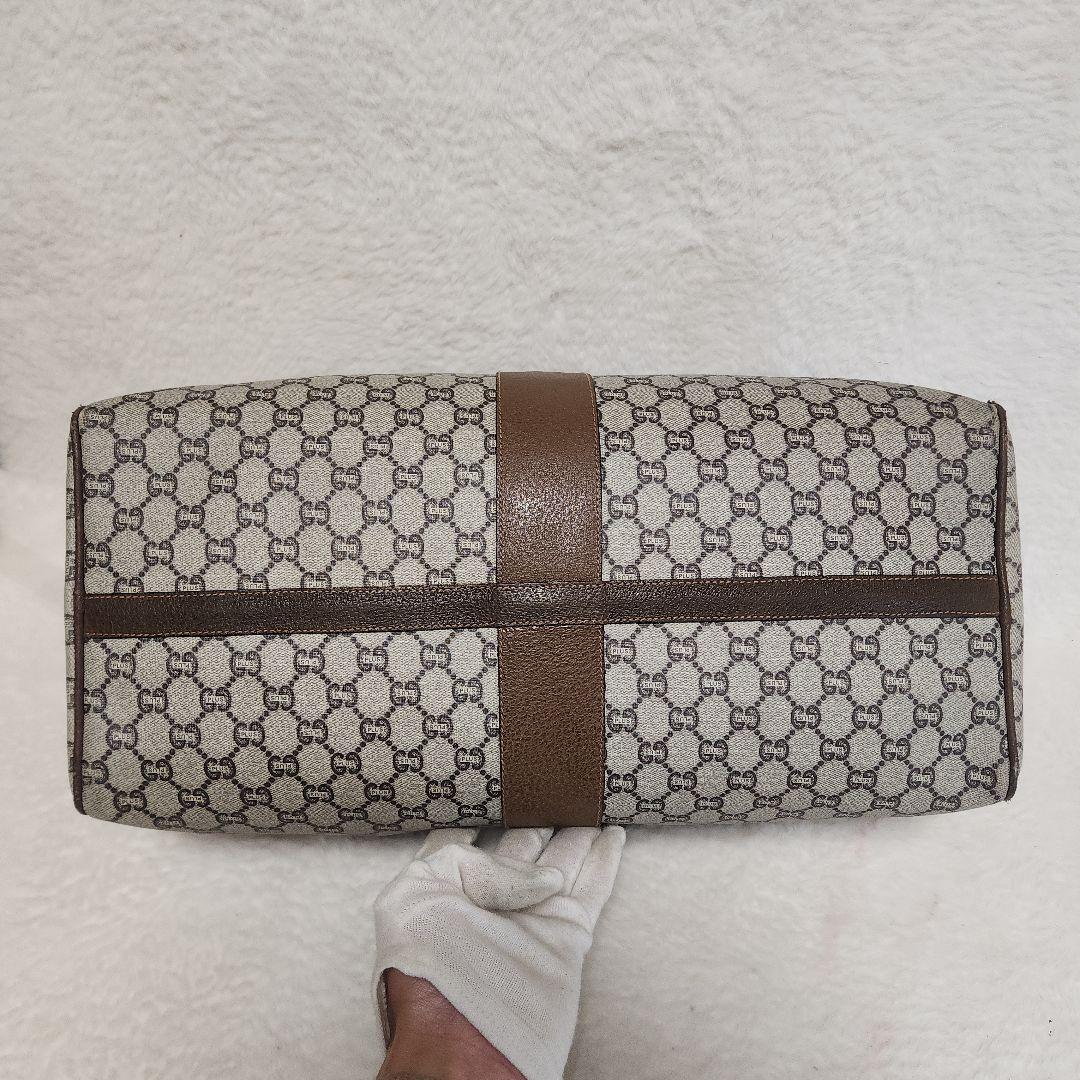 オールドグッチ グッチプラス GGスプリーム ロゴ金具 ボストンバッグ