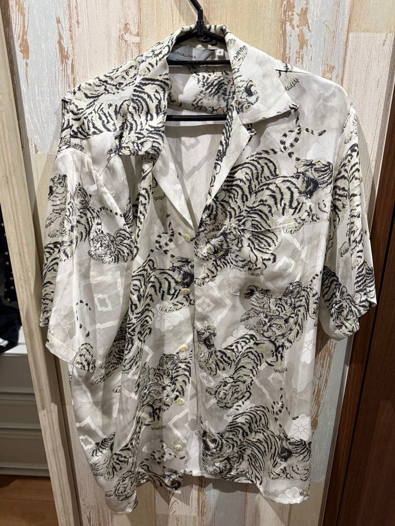 NIPOALOHA 百虎　アロハシャツ サイズ2 NIPOALOHA（ニポアロハ） ： SILK SHORT SLEEVE ALOHA SHIRT(百虎