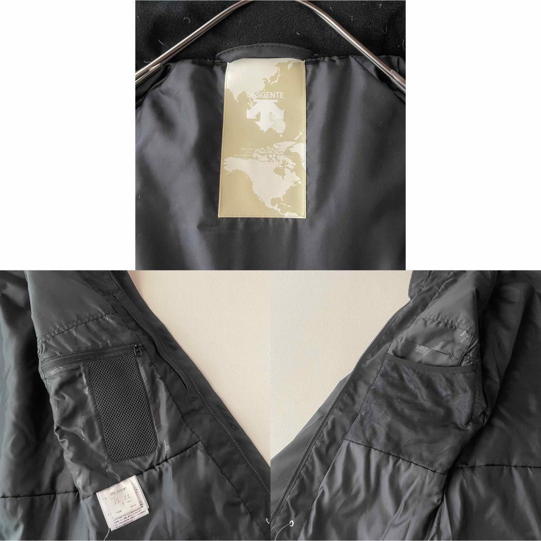 5488【美品】デサント スキーウェア 上下セット ビブパンツ 中綿入り