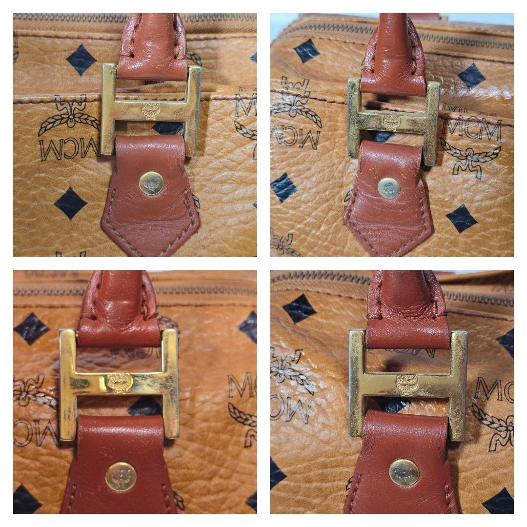 エムシーエム MCM ミニボストンバッグ ハンドバッグ ヴィセトス柄 鑑定