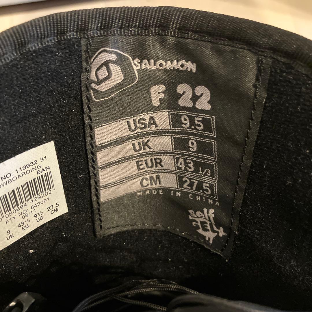 SALOMON サロモン　スノーボードブーツ　27.5cm