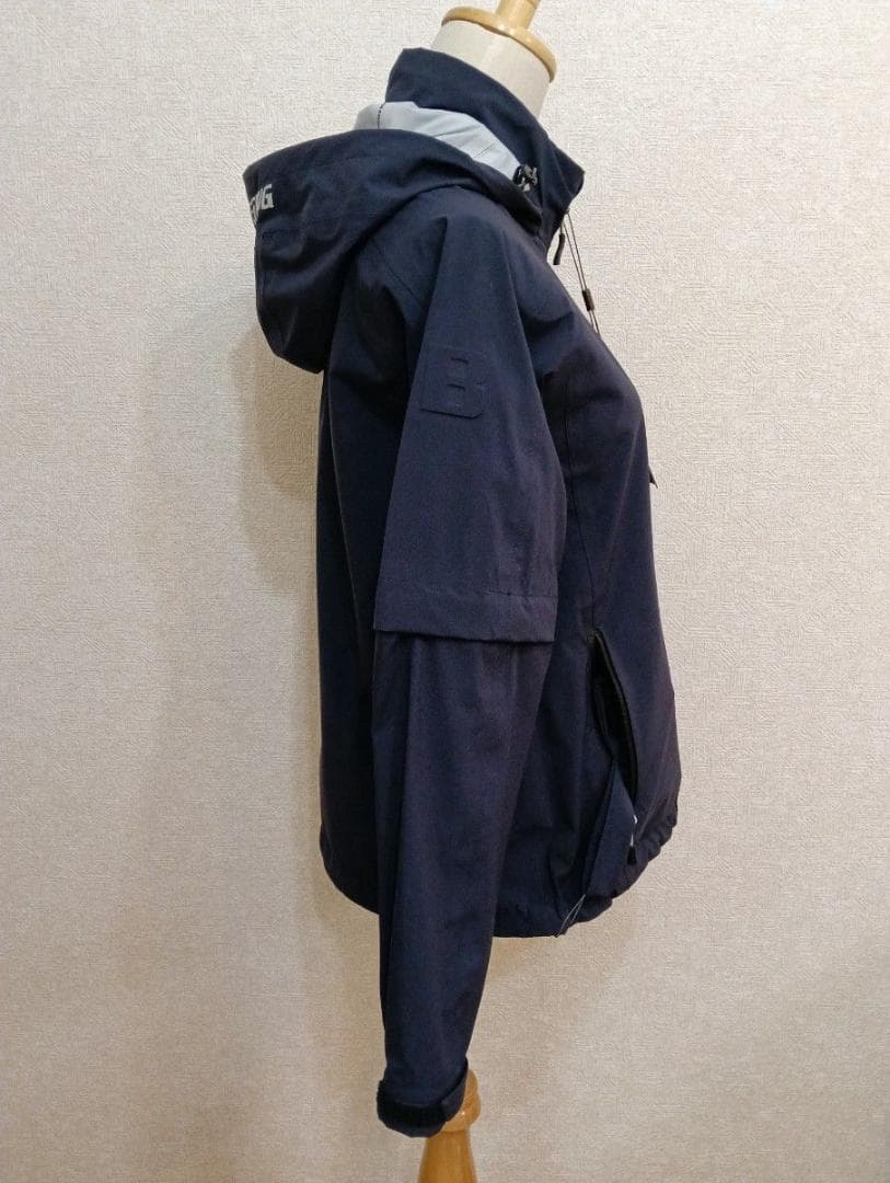 未使用！現行品！ブリーフィング ゴルフ レインウェア 紺 フード袖