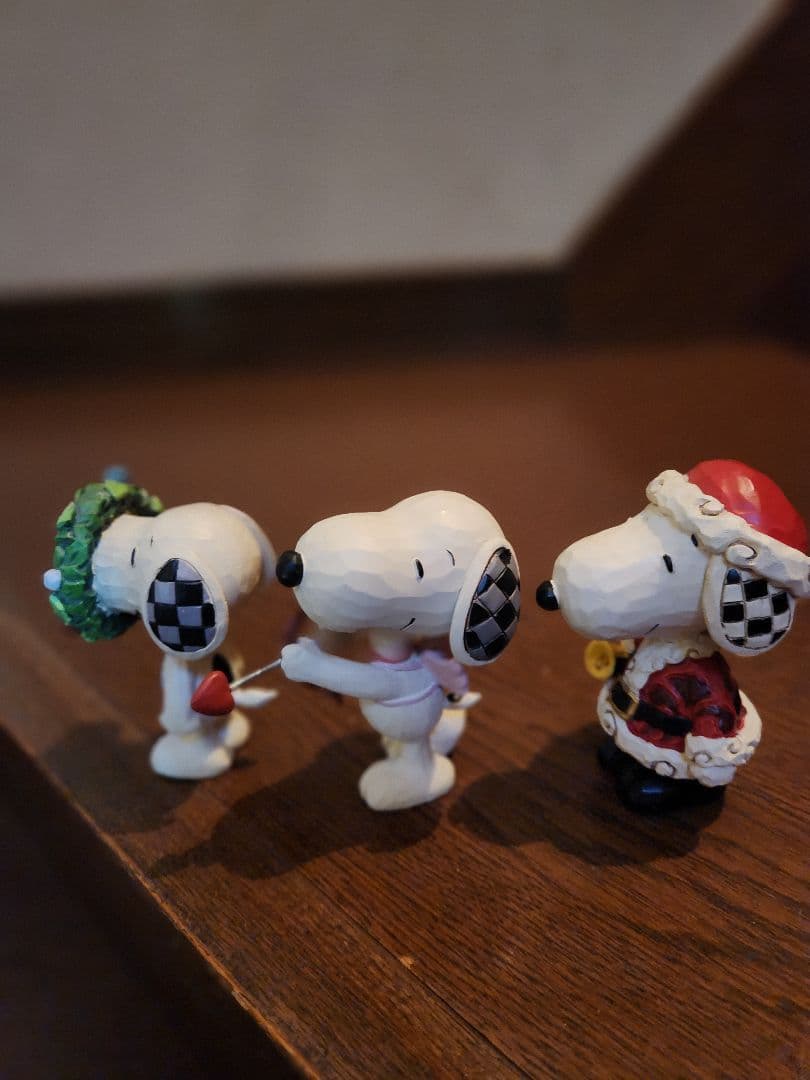 スヌーピー クリスマスフィギュア 3体セット