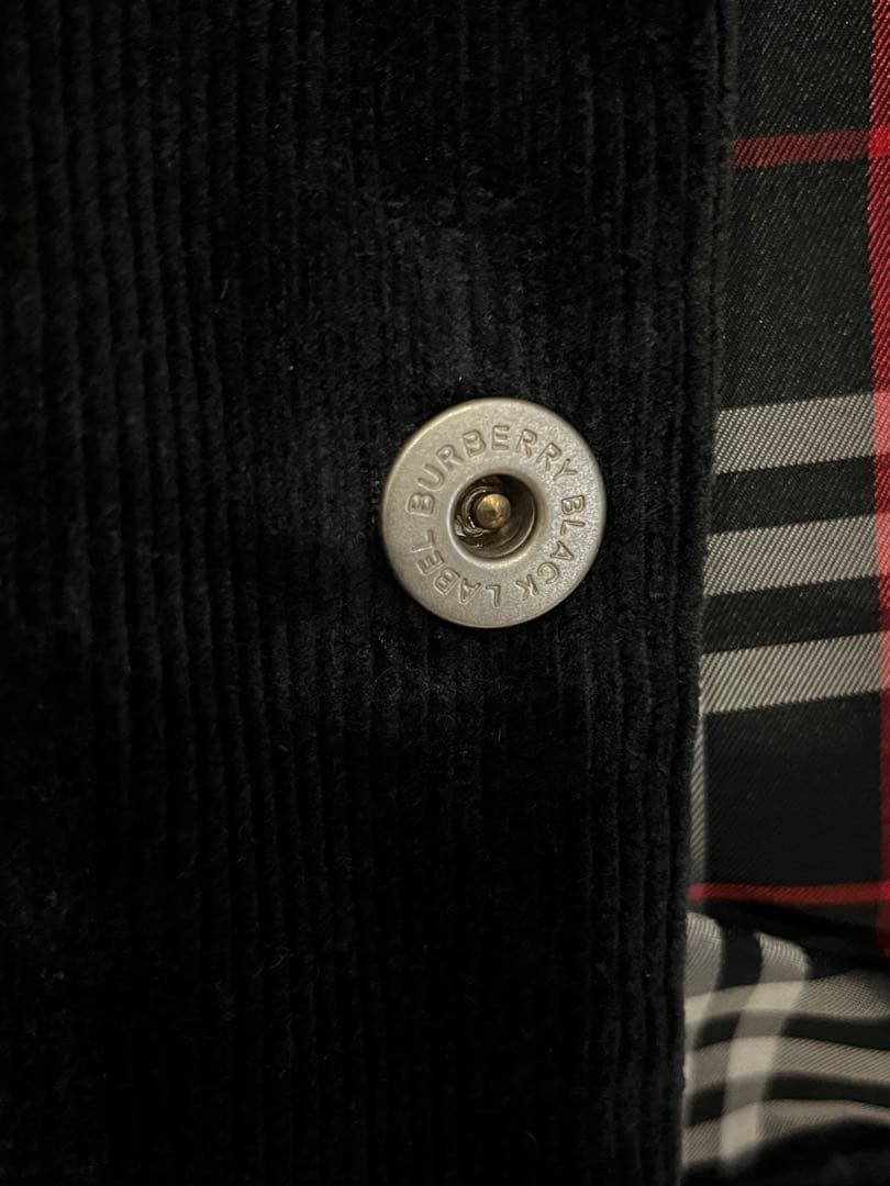 BURBERRY BLACK LABEL ラビットファー コーデュロイジャケット - メルカリ