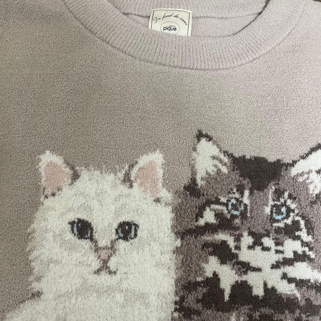 ジェラートピケ ジェラピケ ツインキャット ジャガードプルオーバー