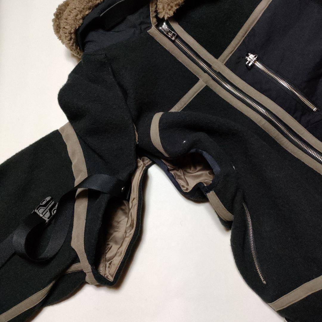 meanswhile ミーンズワイル レトロフリースメルトン B3ジャケット 2