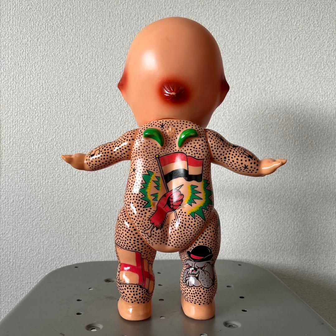 刺青キューピー アメリカン雑貨 浦和レッズ ソフビ 入れ墨キューピー