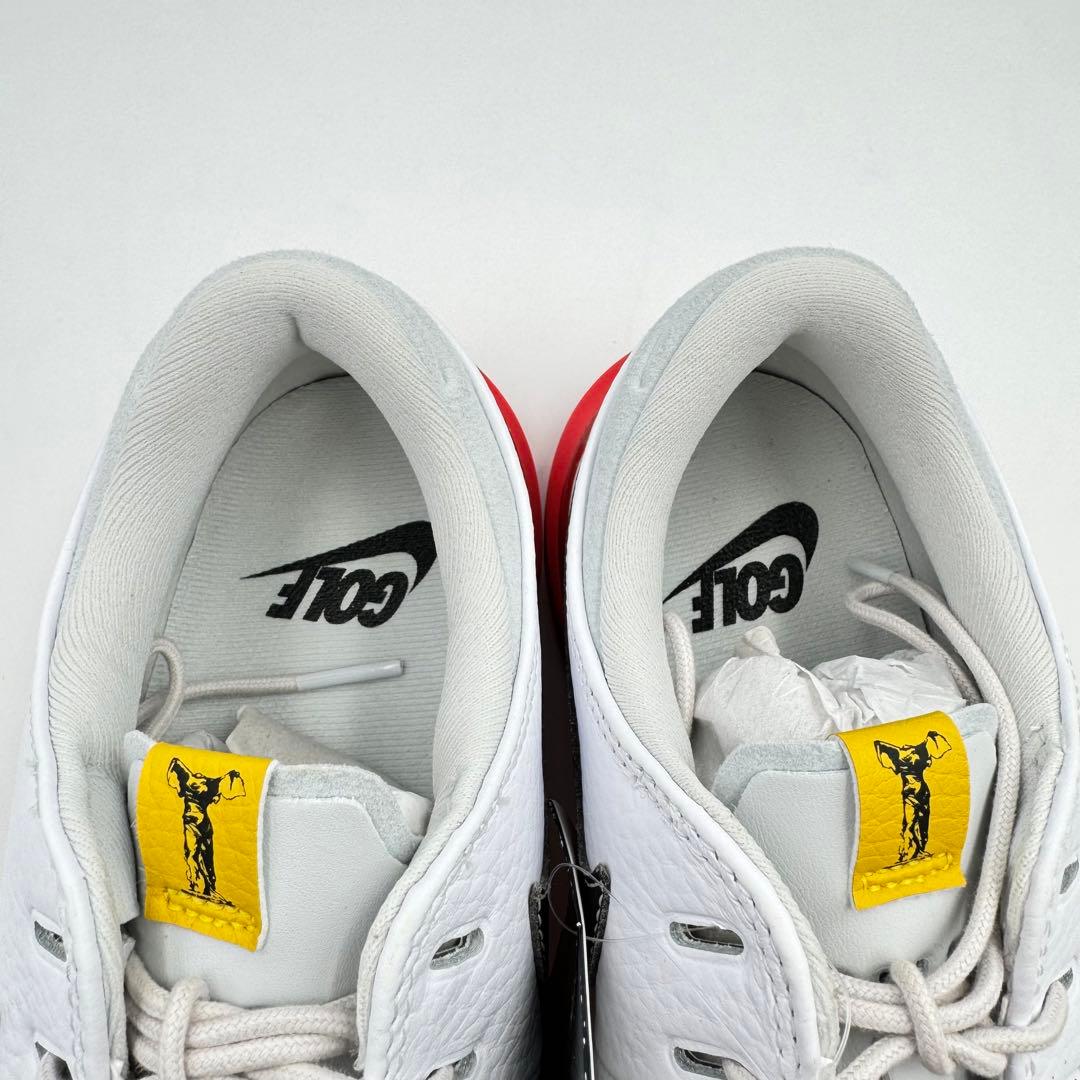 新品✨Nike ゴルフシューズ　白色　赤色　24.5cm