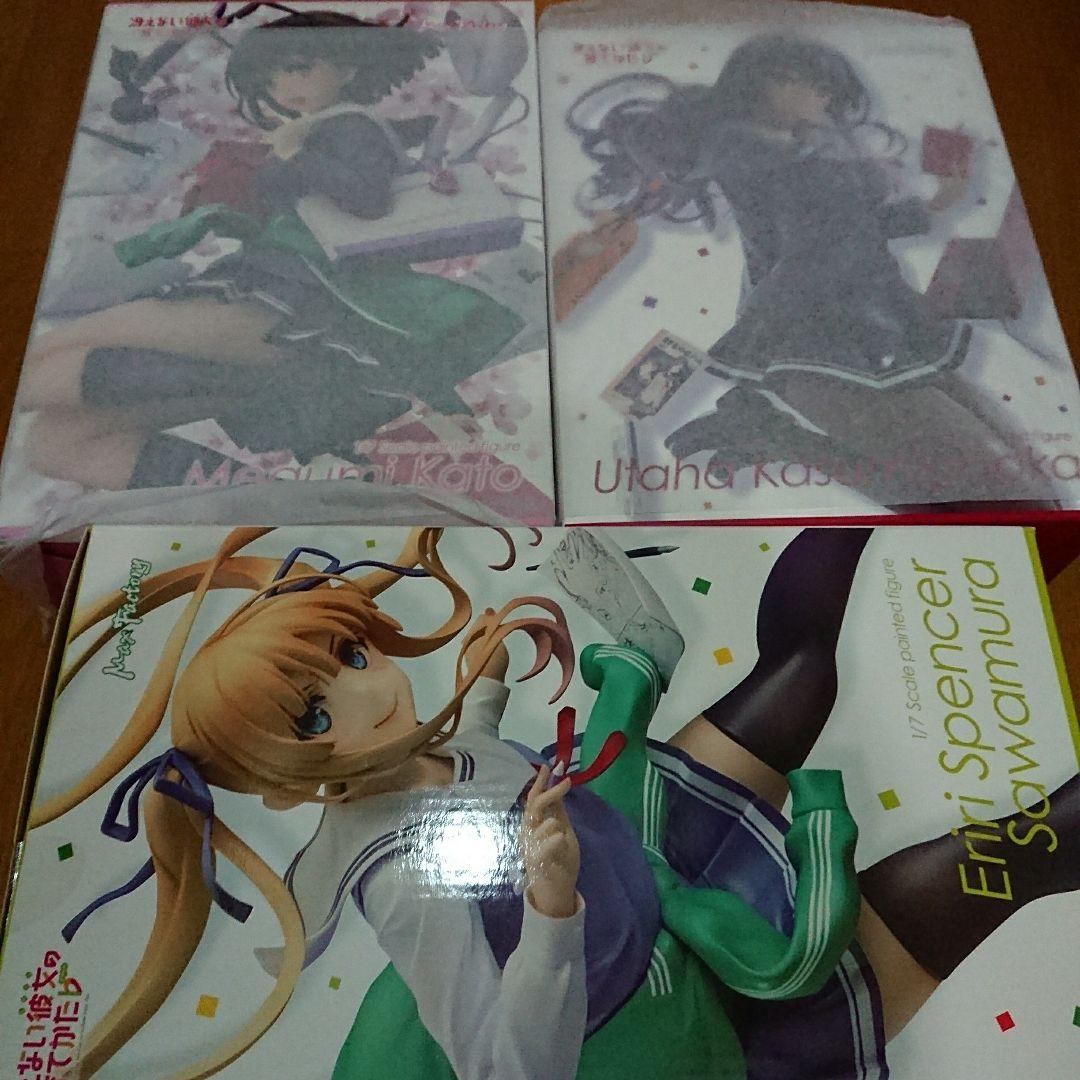 冴えない彼女の育てかた マックスファクトリー フィギュア 3点セット Amazon | 冴えない彼女の育てかた♭ 澤村・スペンサー・英梨々 1/7