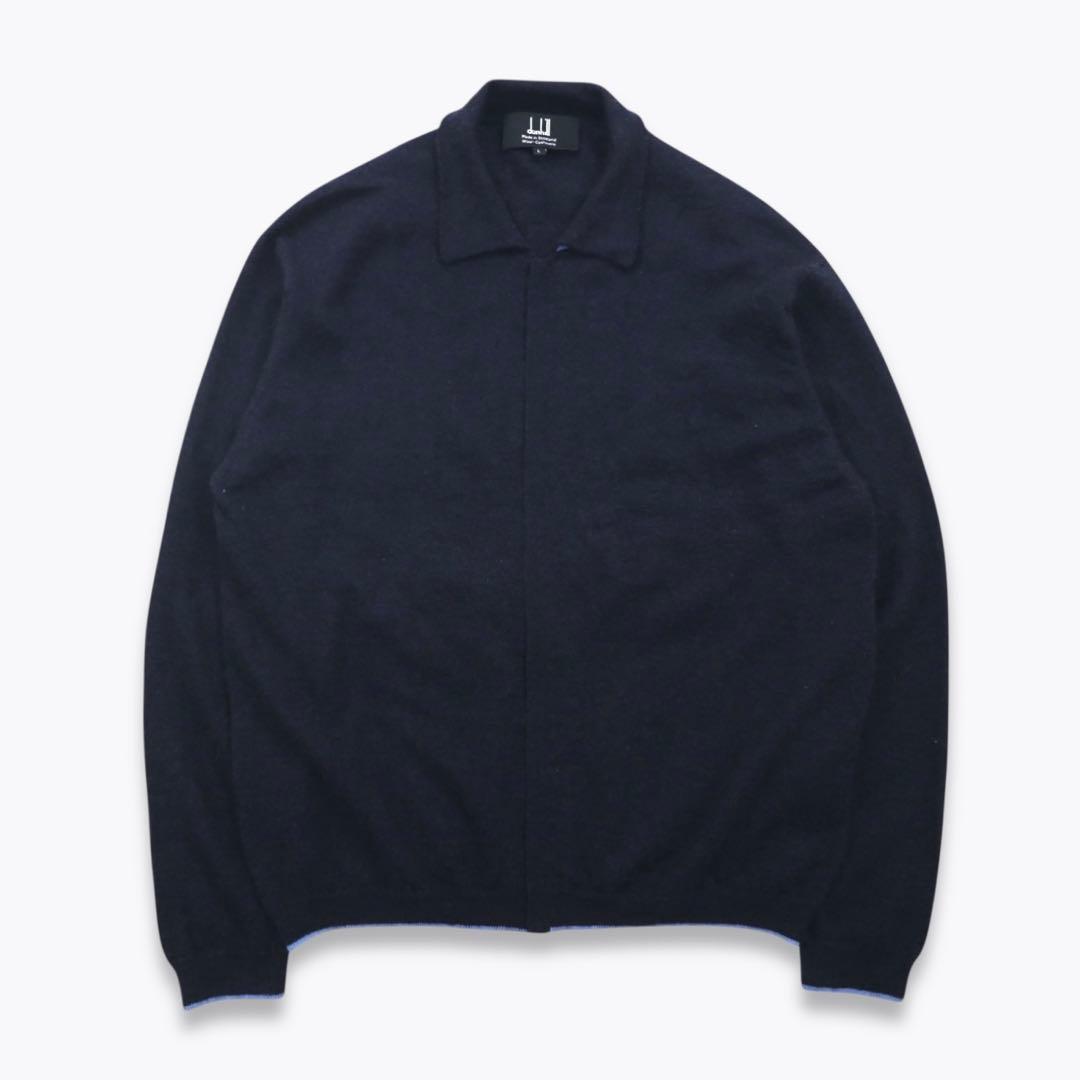 希少】DUNHILL カシミヤ ジップアップニットブルゾン カーディガン L