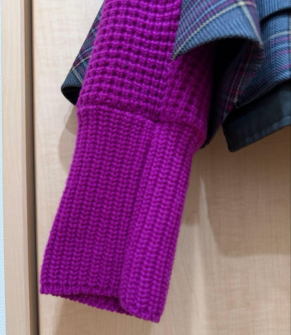 《極美品》★sacai サカイ★ランウェイ着用 ドッキング ウール ニット