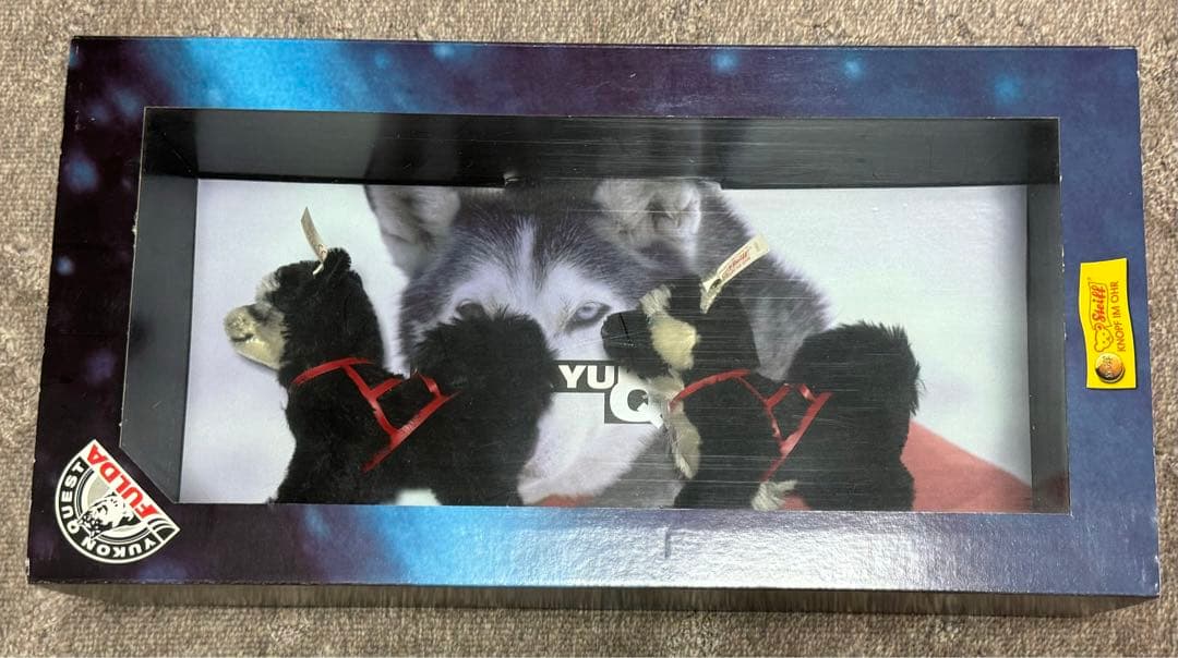 シュタイフ FULDAコラボ ハスキー犬2マッシャードール1そり1