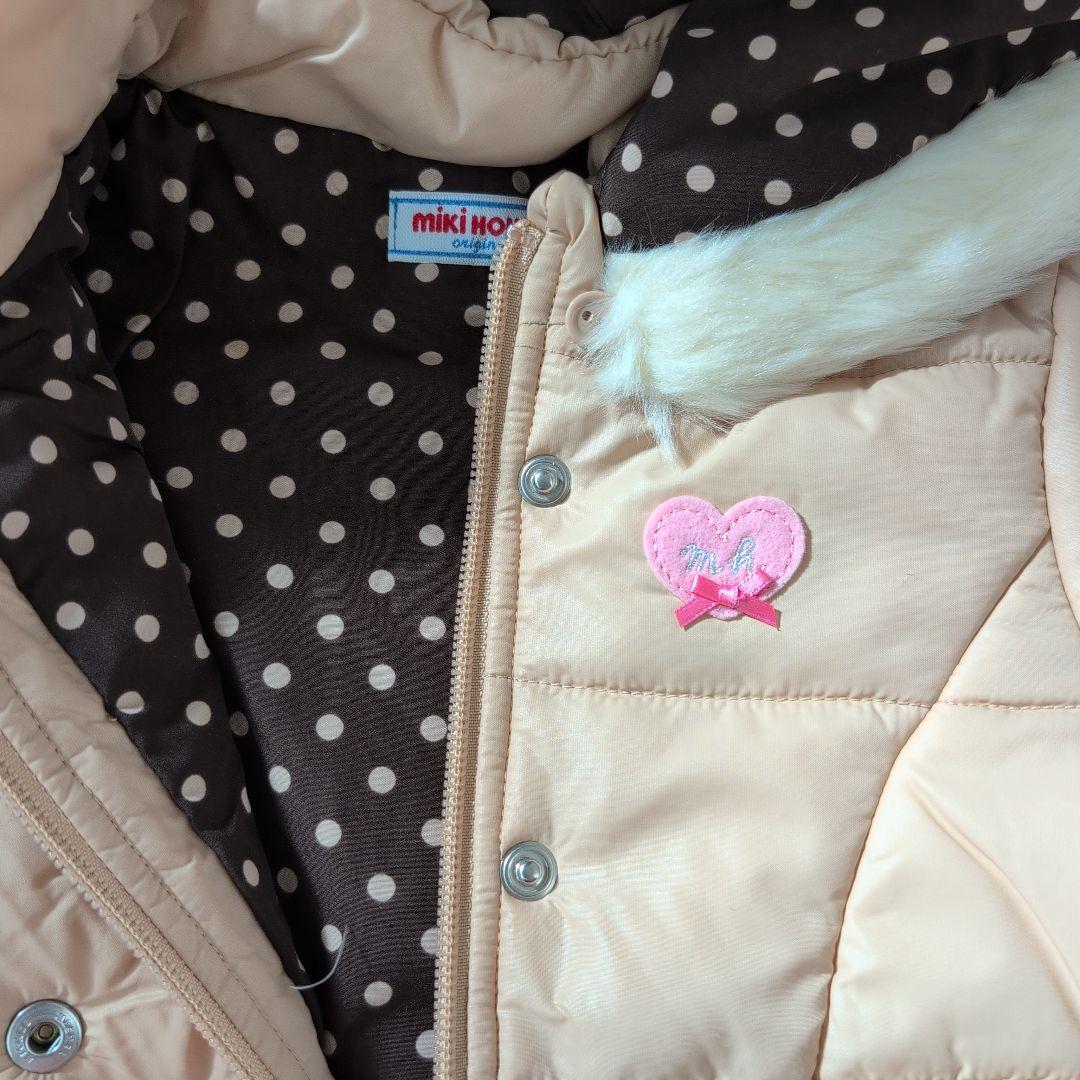 テ*ド様 ミキハウス フード付き中綿ジャンパー ベージュ 90cm - メルカリ