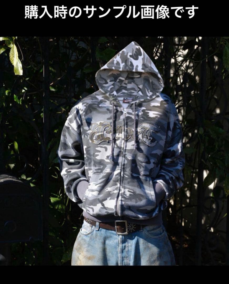 BELVET 迷彩柄 フルジップパーカー - メルカリ