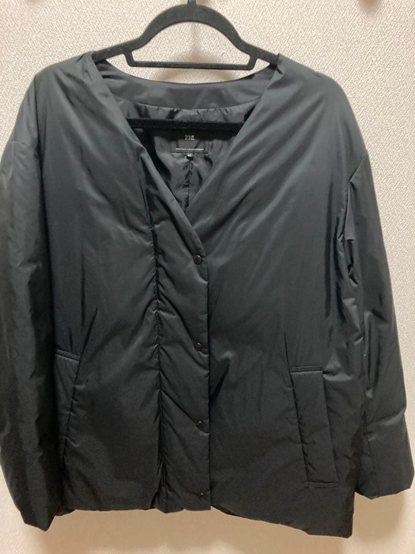 23区 mi-mollet掲載 ストール付 ADSダウンショート コート 46 - メルカリ