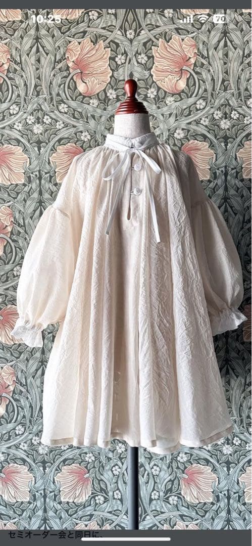 聖歌隊のワンピース　Daughter&son Choir dress #聖歌隊のワンピース_daughterandson 襟、リボン、ボタン