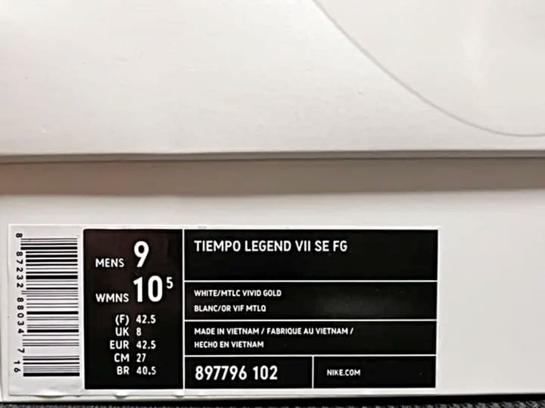 【nike】Tiempo Legend ７ (SR４) FG 27.0cm