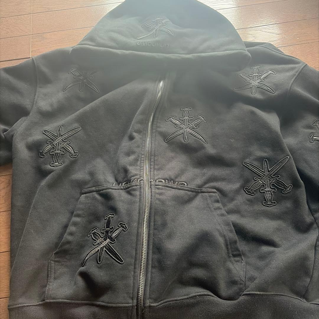 unknown London ブラック フルジップパーカー L - メルカリ