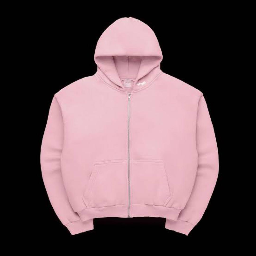 skylrk cloudy pink zip hoodie - メルカリ