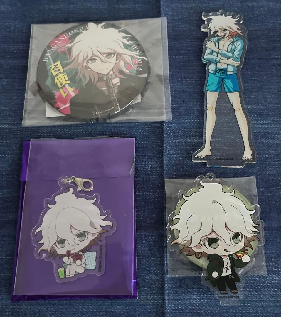 ダンガンロンパ 狛枝凪斗　アクリルスタンド　キーホルダー　缶バッジ　ebten
