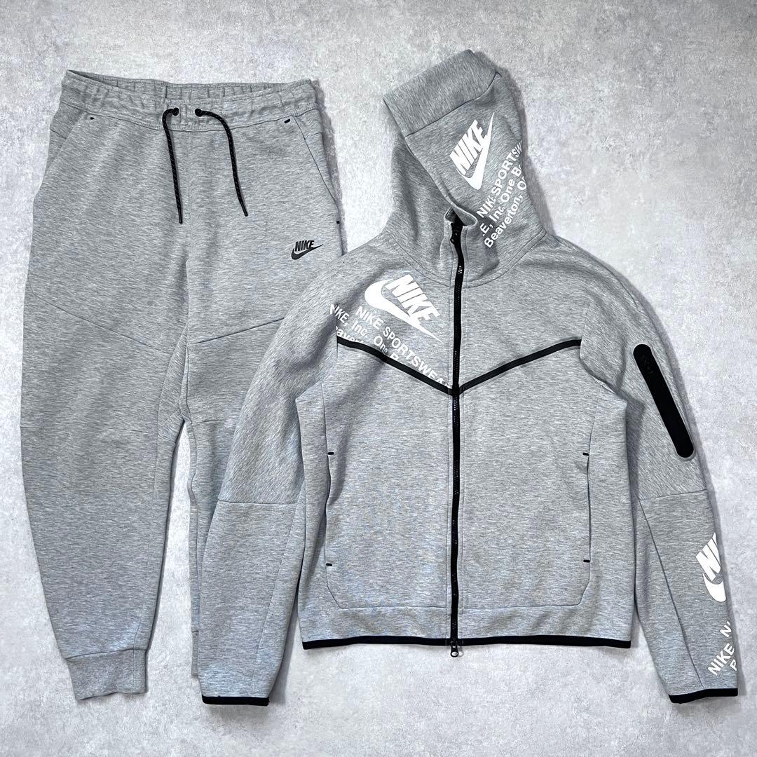 上のみ】NIKE ナイキ テックフリース セットアップ グレー 上下M
