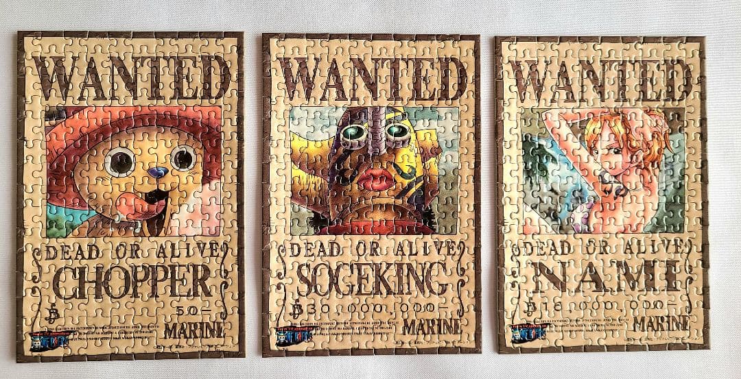 【廃盤】ONE PIECE　ミニパズル　完成品　12個