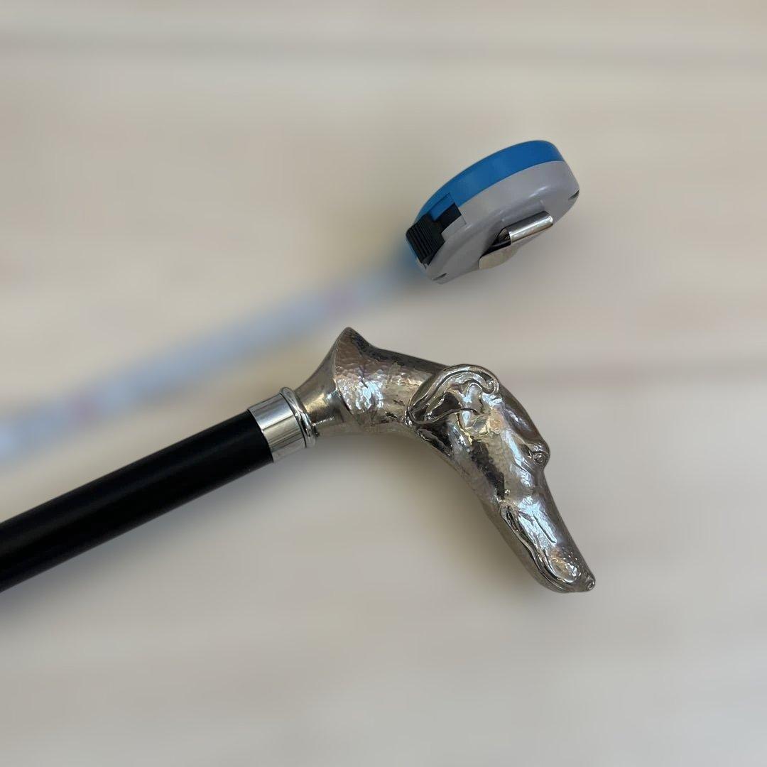 オシャレステッキ】英国 アニマル おしゃれステッキ 銀 犬