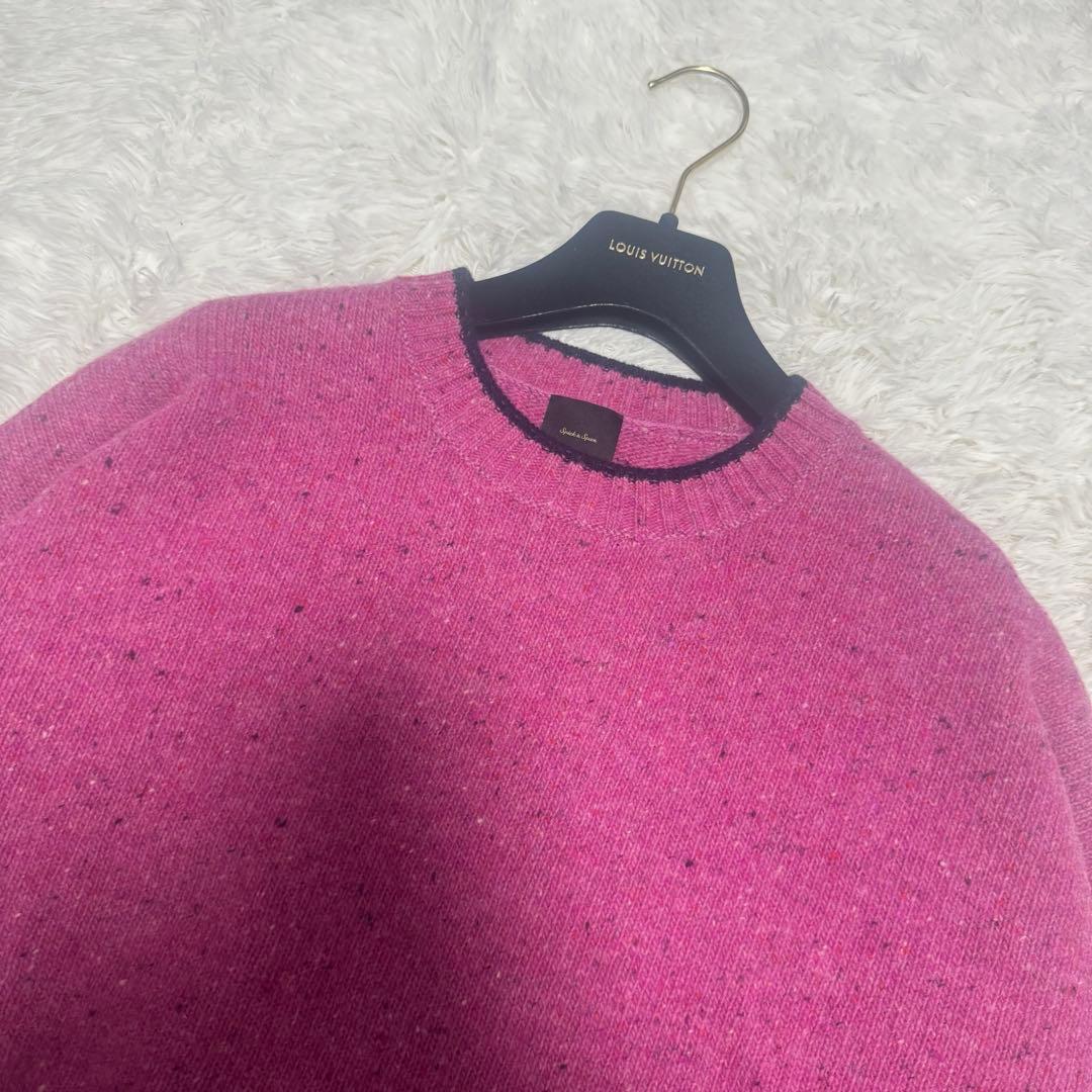 24年 極上美品 Spick & Span ロゴ インターシャニット 定価2万