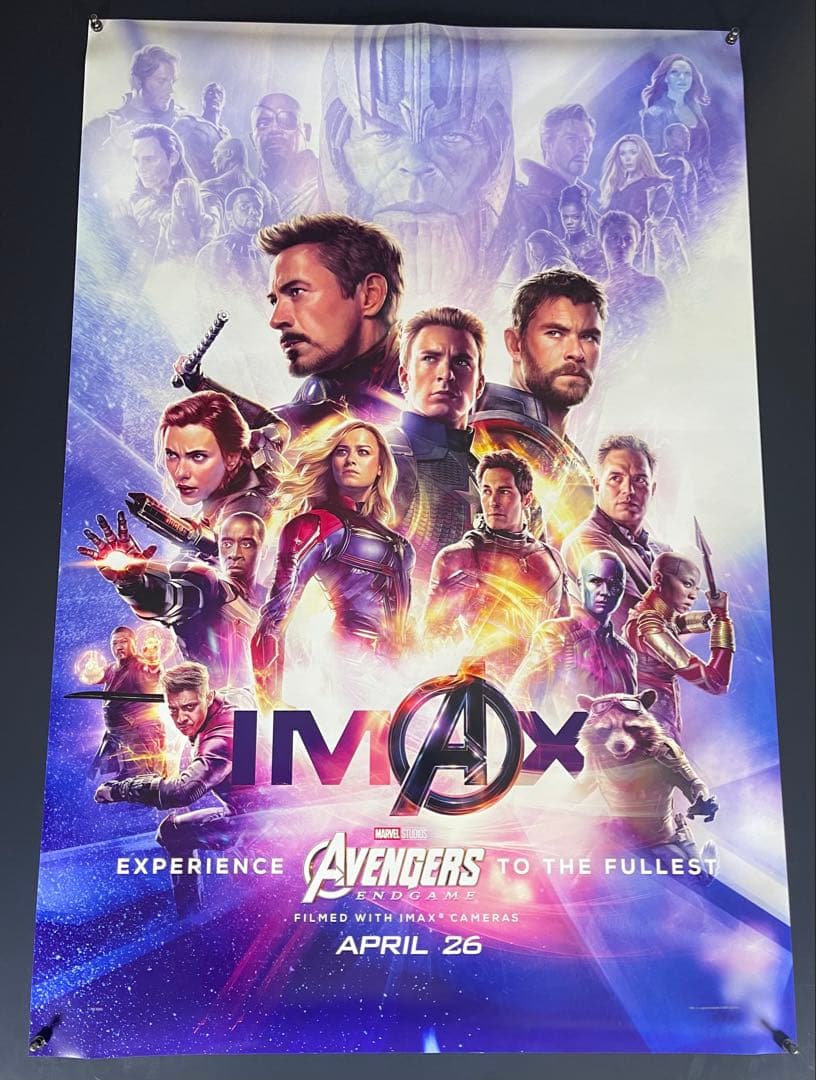 *枚数限定*映画館用両面印刷ポスターUS版:アベンジャーズ エンドゲーム