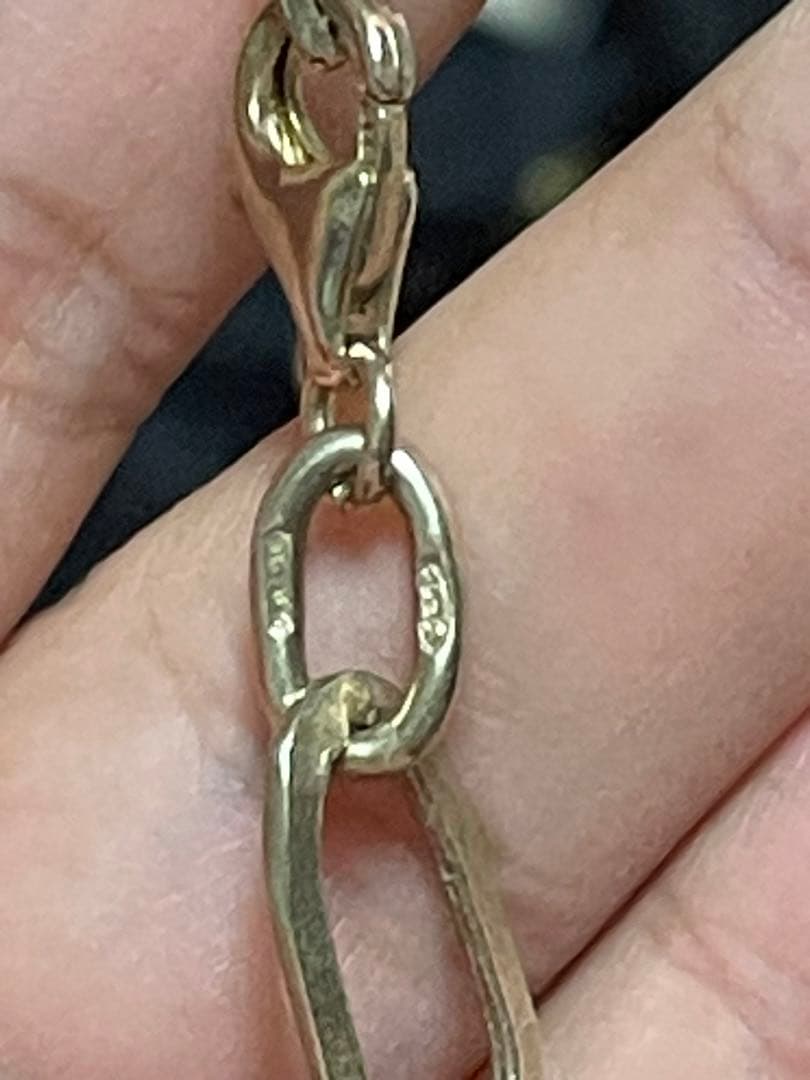 シルバー 925 リンクチェーンネックレス イタリア製