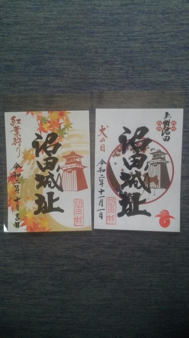 零和二年、限定沼田城御城印、タイプＢ、コロナ御城印、13枚