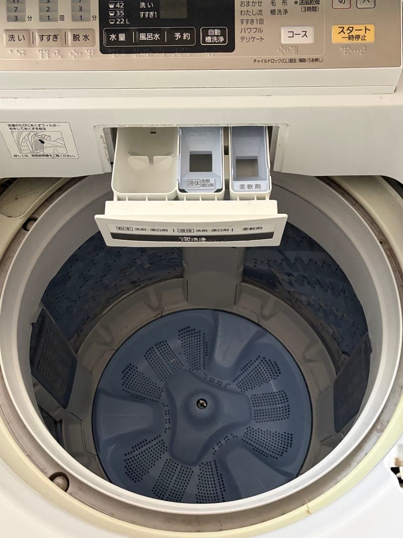 Panasonic Econavi 縦型洗濯機 8.0kg 2015年製