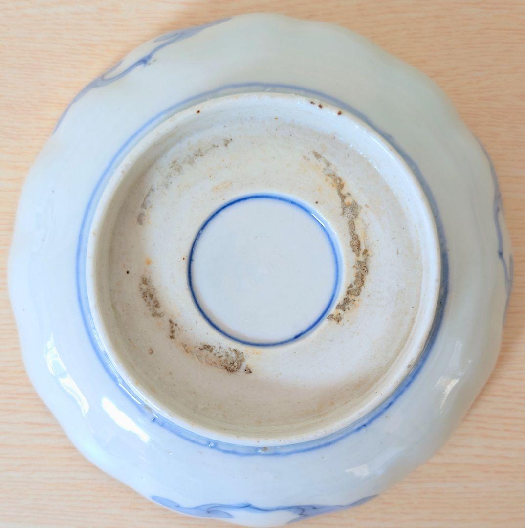 江戸中期 色絵古伊万里 金襴手 花蝶 青花 染付 金彩 上作品❗