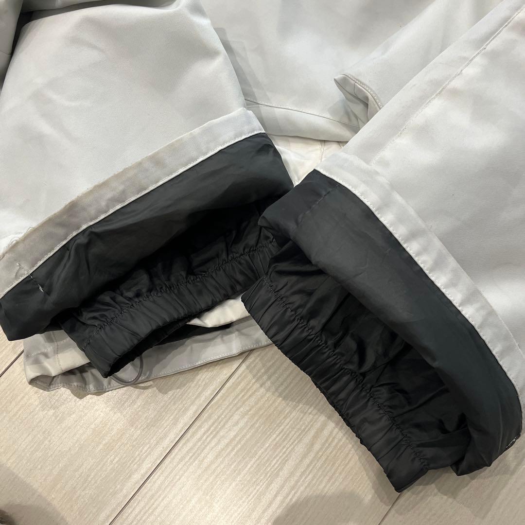 160 エアボーン スノーボード・スキーウェアセット 白ホワイト調節