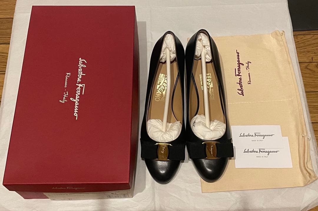 Ferragamo CARLA ハイヒール パンプス ブラック 23.5cm