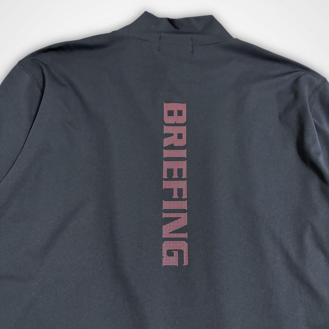 BRIEFING 両面プリント ハイネック モックネック 長袖 トップス