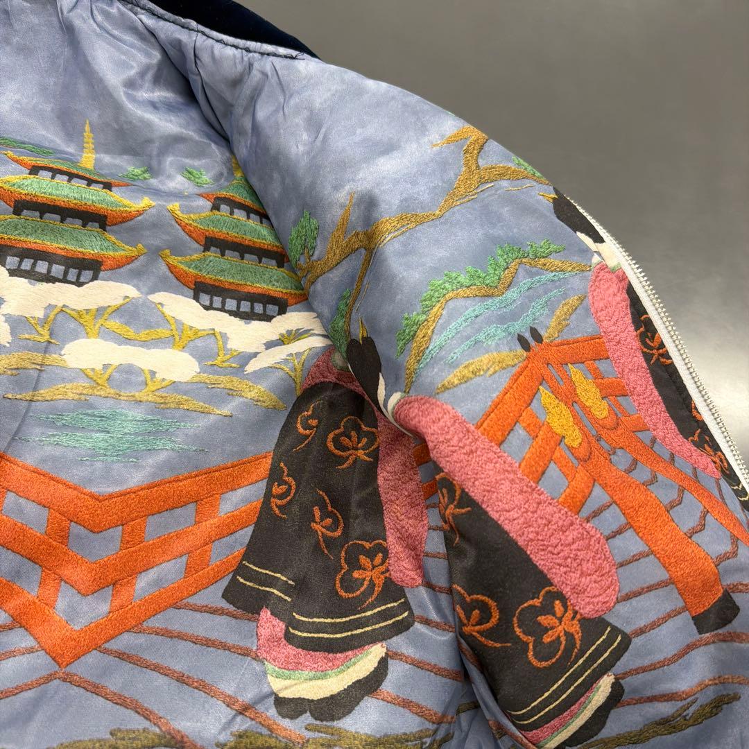 50s スーベニアジャケット 別珍 ベルベット レプリカ スカジャン