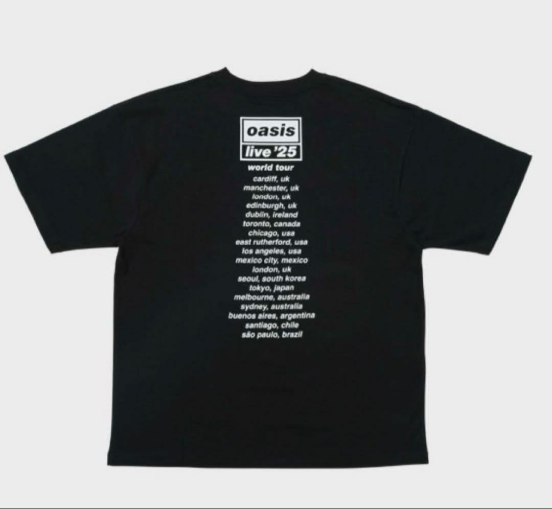 オアシス公式 oasis live '25 東京公演Tシャツ モノクロ L