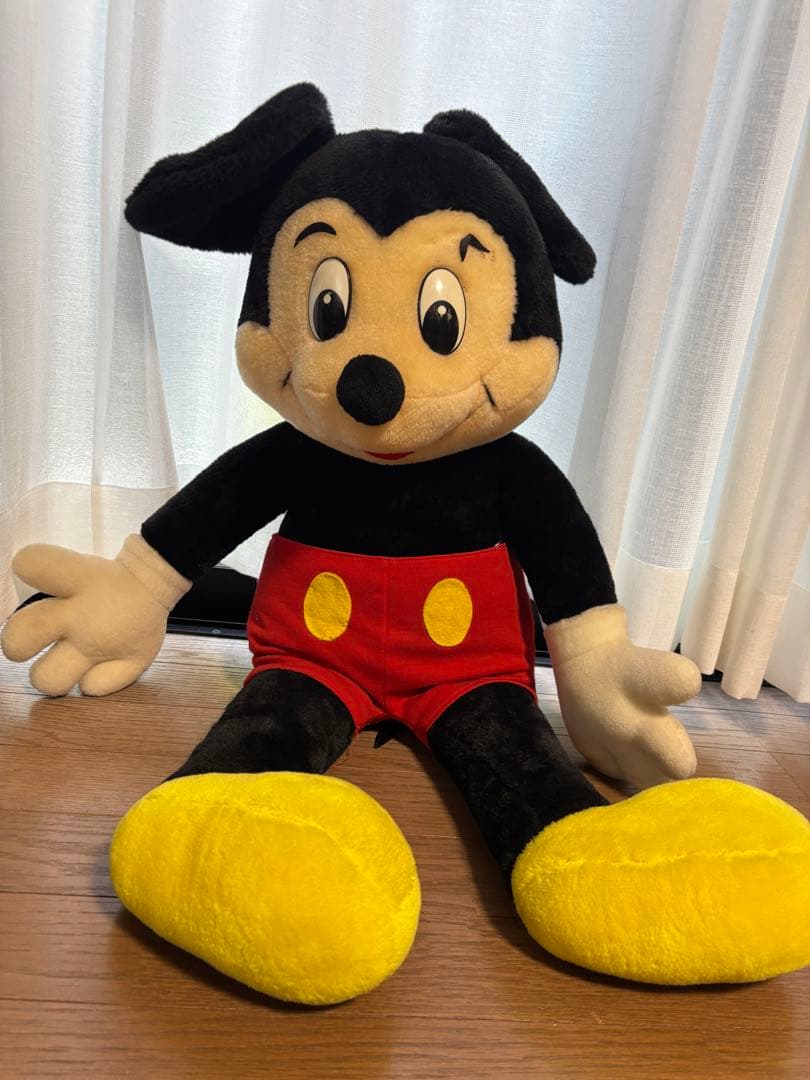 ディズニー ミッキー ぬいぐるみ 特大 周年 希少品