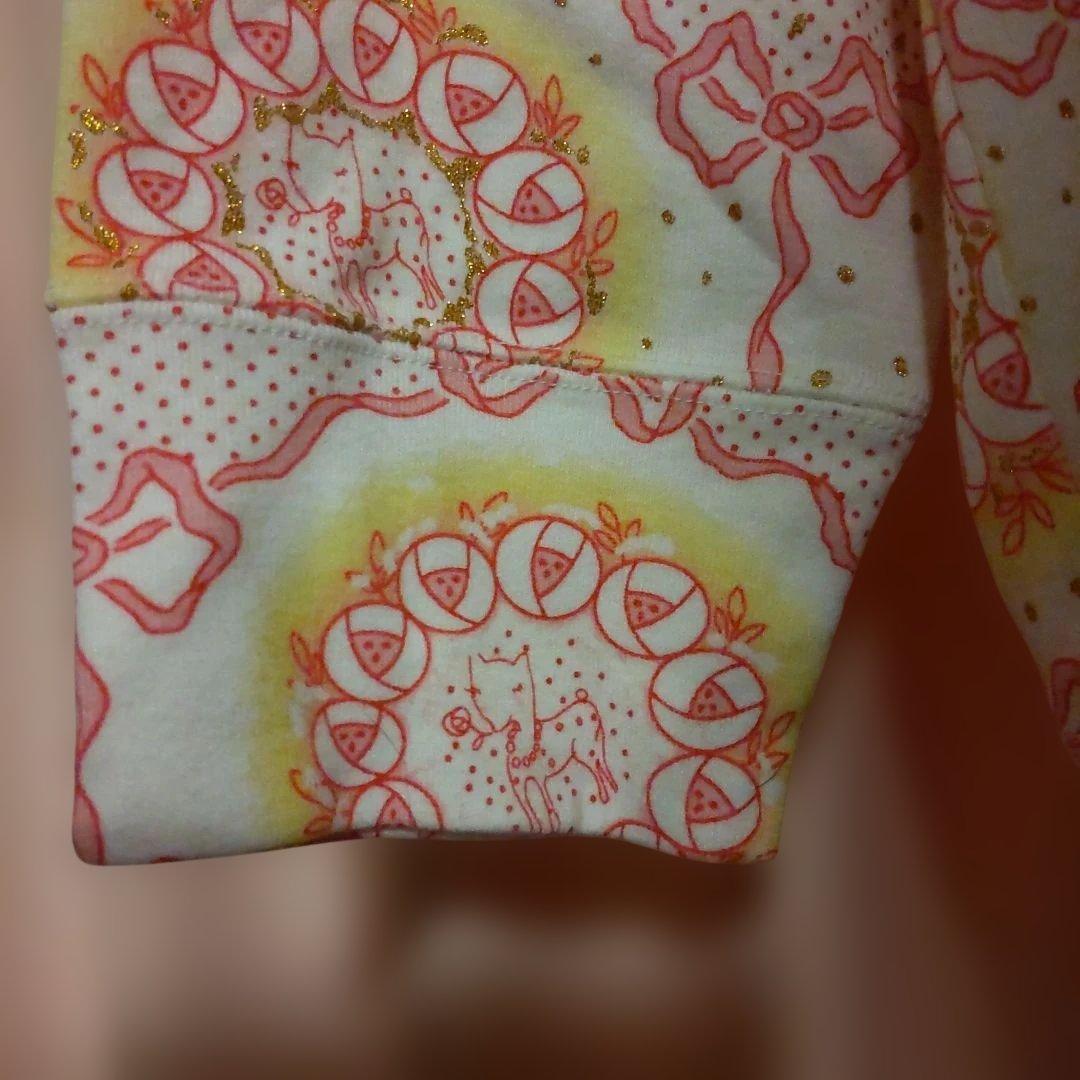 tsumori chisatoタグ付新品 乙女と猫と薔薇の総柄パジャマ上下セット