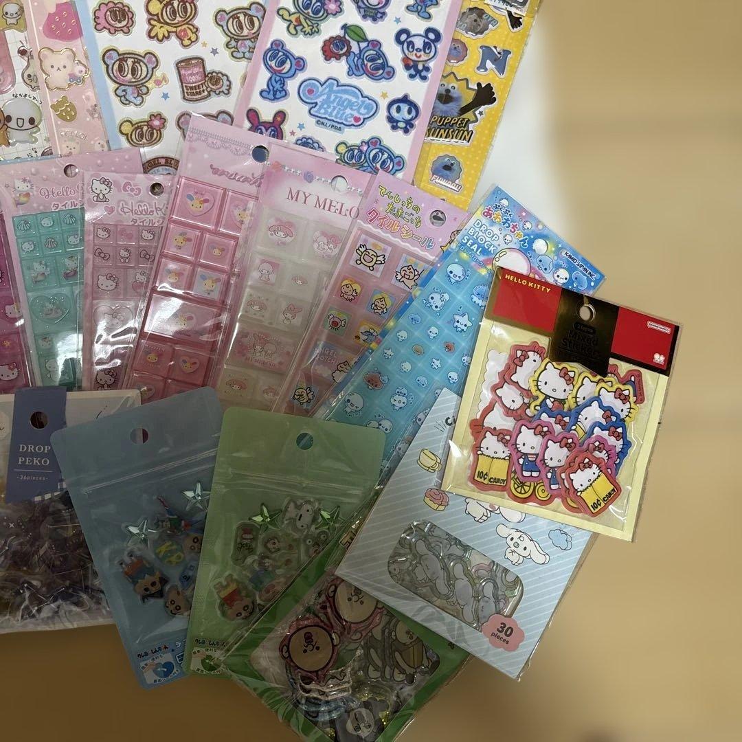 ボンボンドロップシール　うるちゅる　タイル　おはじき　　各種78枚など　まとめ