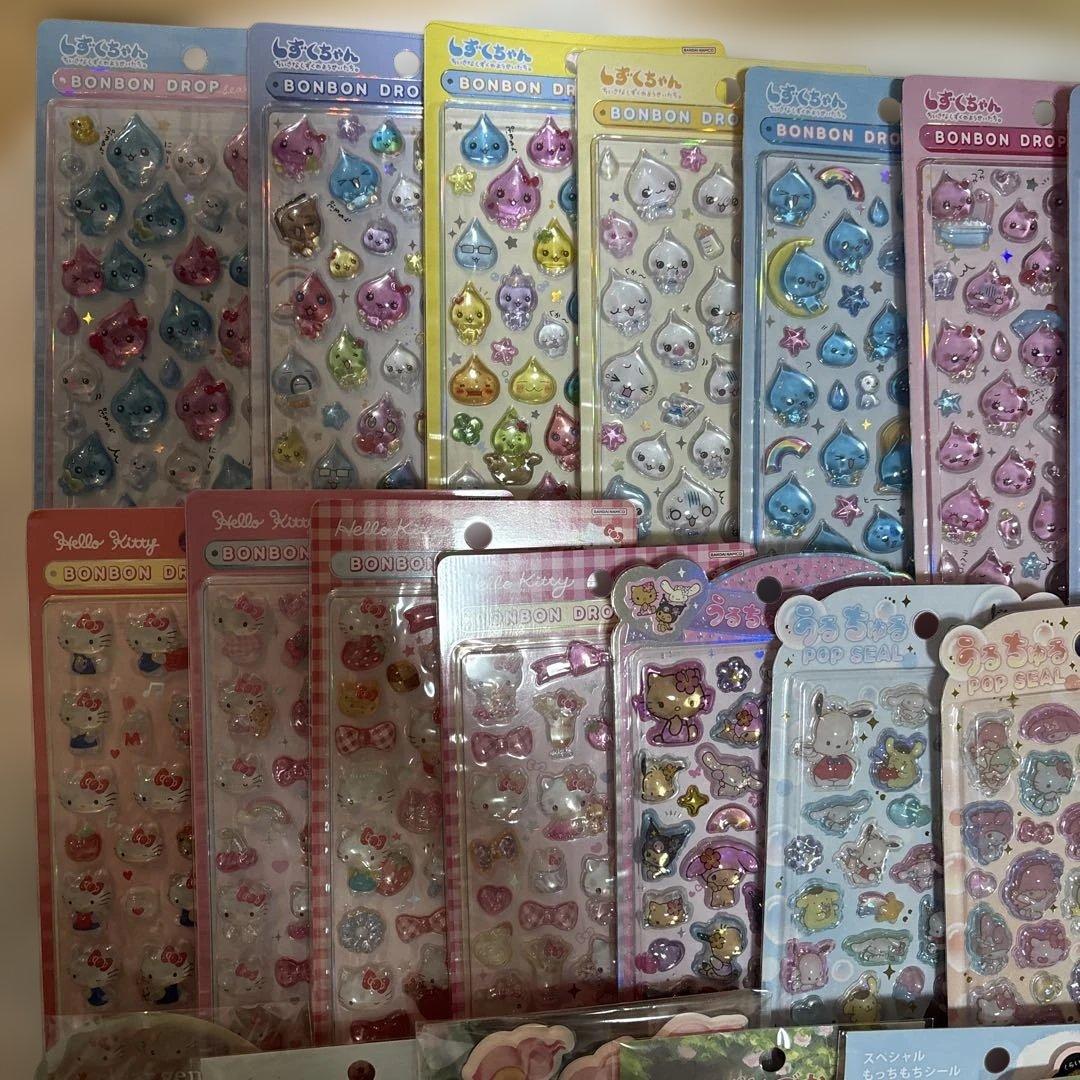 ボンボンドロップシール　うるちゅる　タイル　おはじき　　各種78枚など　まとめ