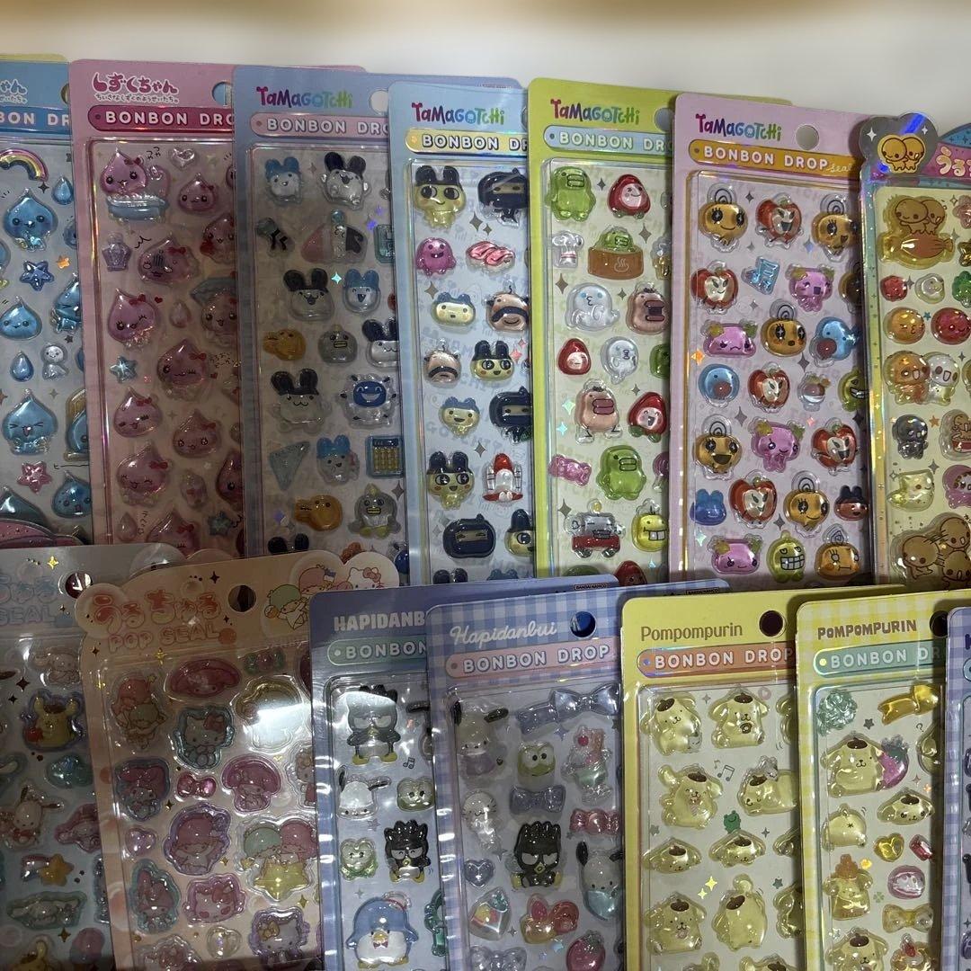 ボンボンドロップシール　うるちゅる　タイル　おはじき　　各種78枚など　まとめ