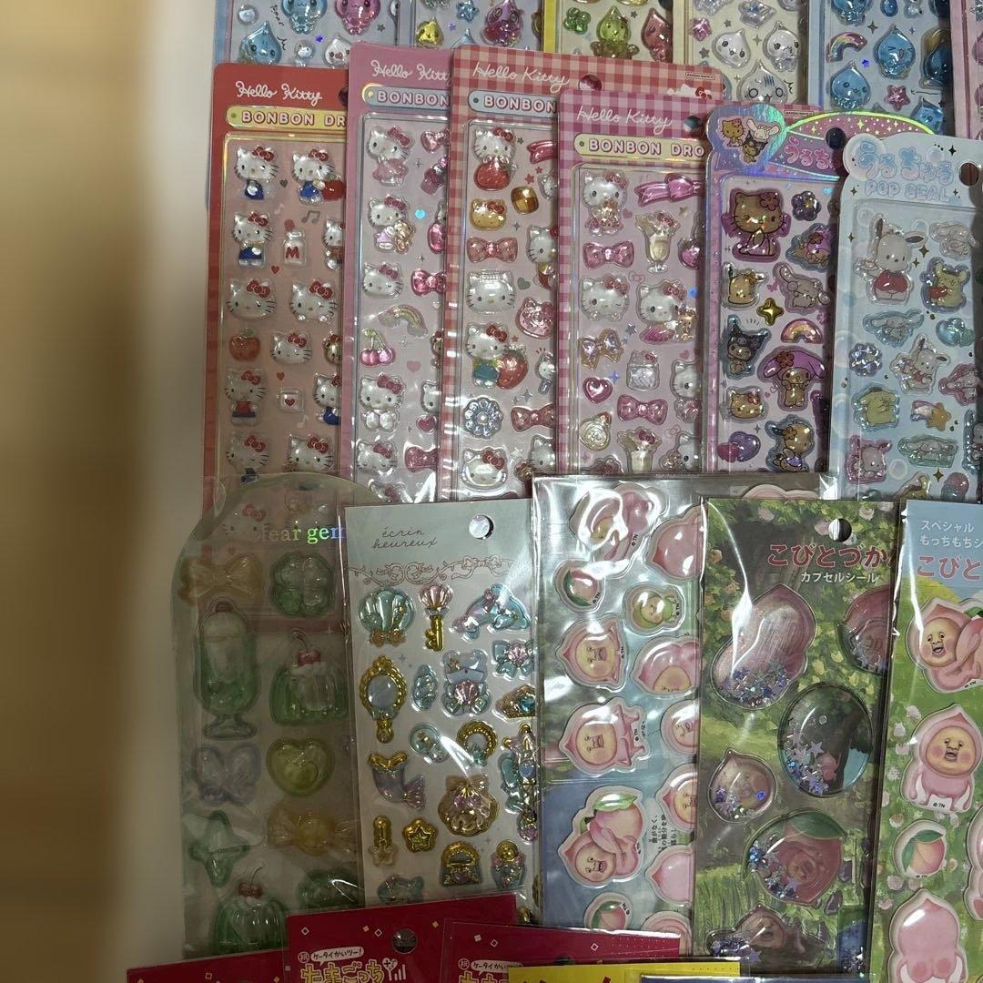 ボンボンドロップシール　うるちゅる　タイル　おはじき　　各種78枚など　まとめ