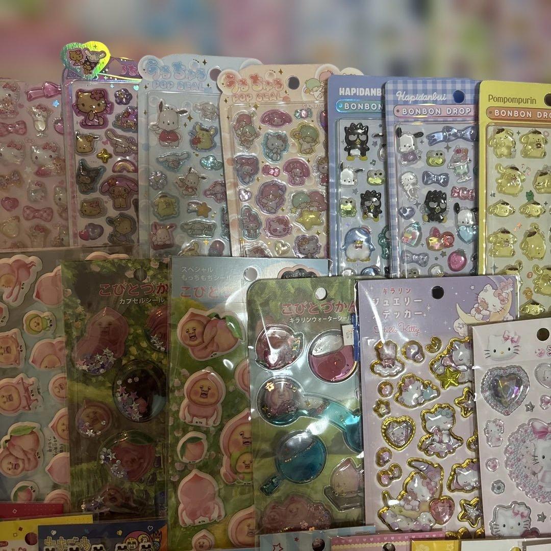 ボンボンドロップシール　うるちゅる　タイル　おはじき　　各種78枚など　まとめ