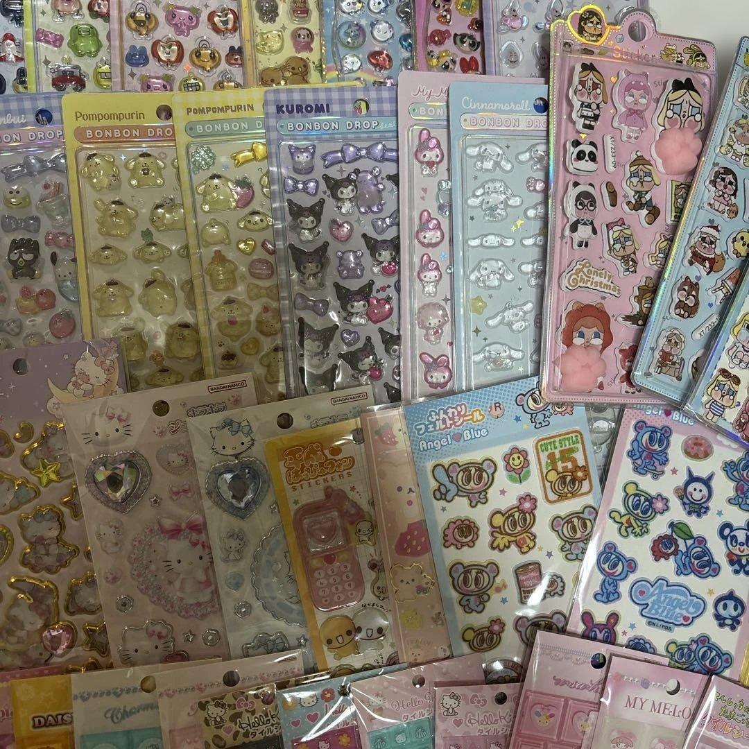 ボンボンドロップシール　うるちゅる　タイル　おはじき　　各種78枚など　まとめ