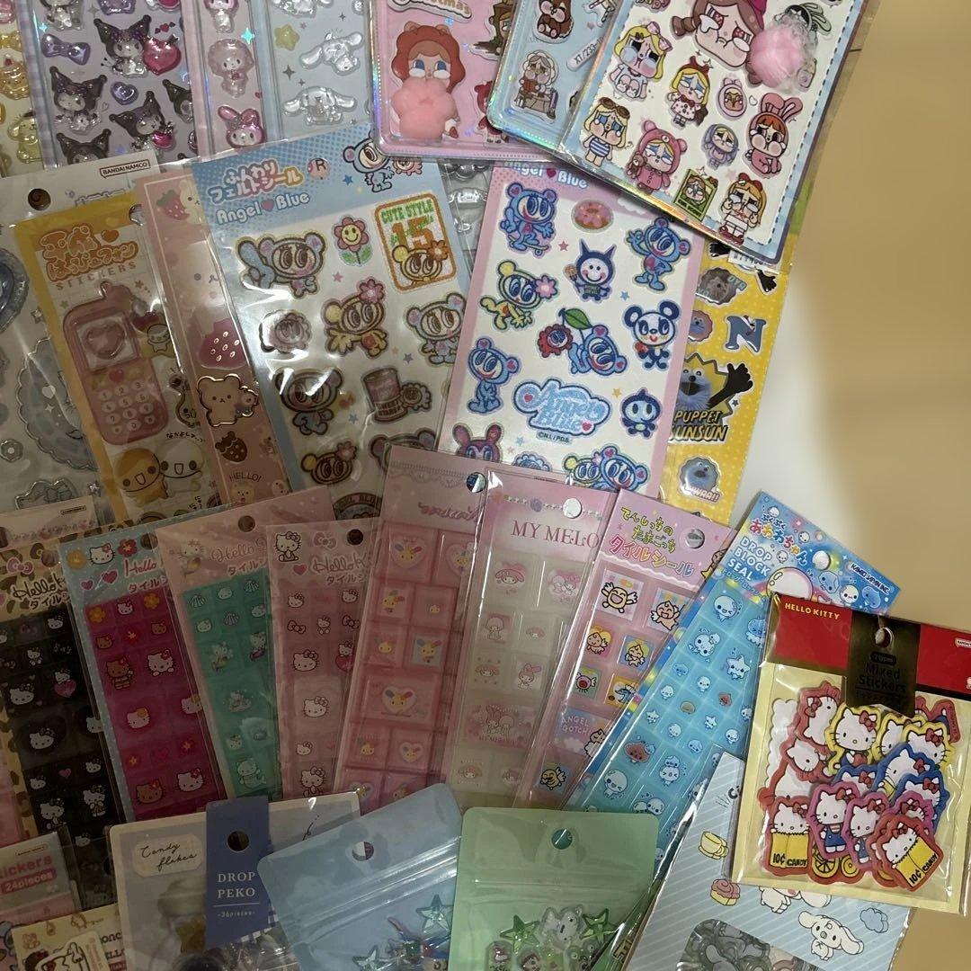 ボンボンドロップシール　うるちゅる　タイル　おはじき　　各種78枚など　まとめ