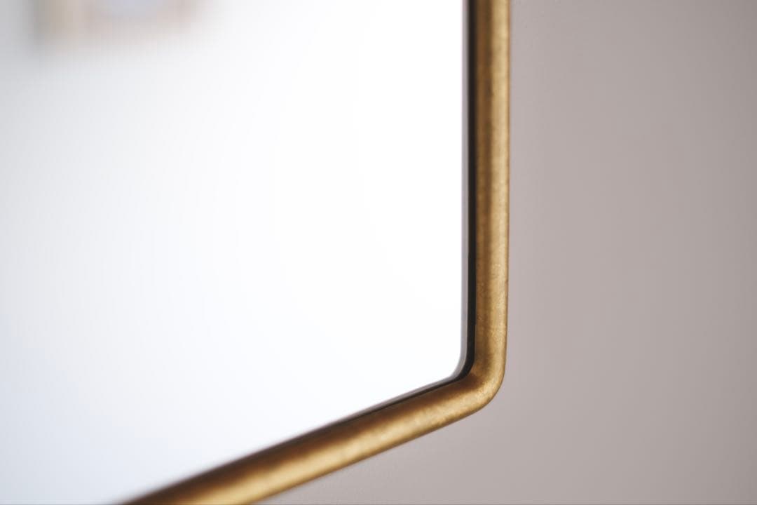 鏡 l ミラー l 吉川和人 l 四角小(丸かど金箔重貼) - メルカリ