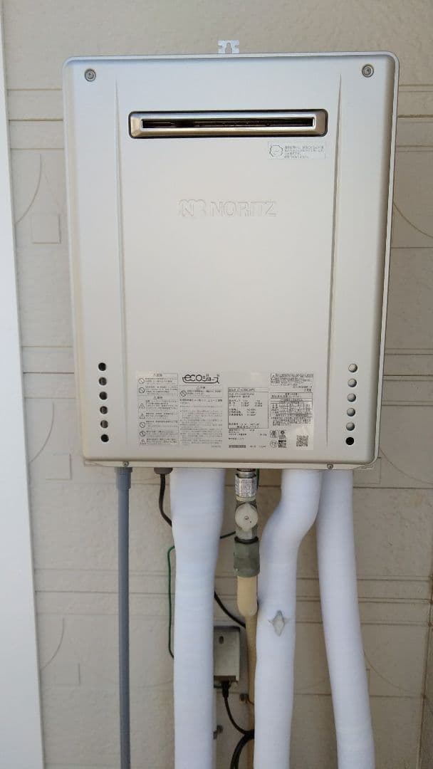 ガス給湯器設置工事（基本設置のみ)（給湯器別途) ガスふろ給湯器設置フリー型（屋外据置）の交換・修理施工例 | 給湯器